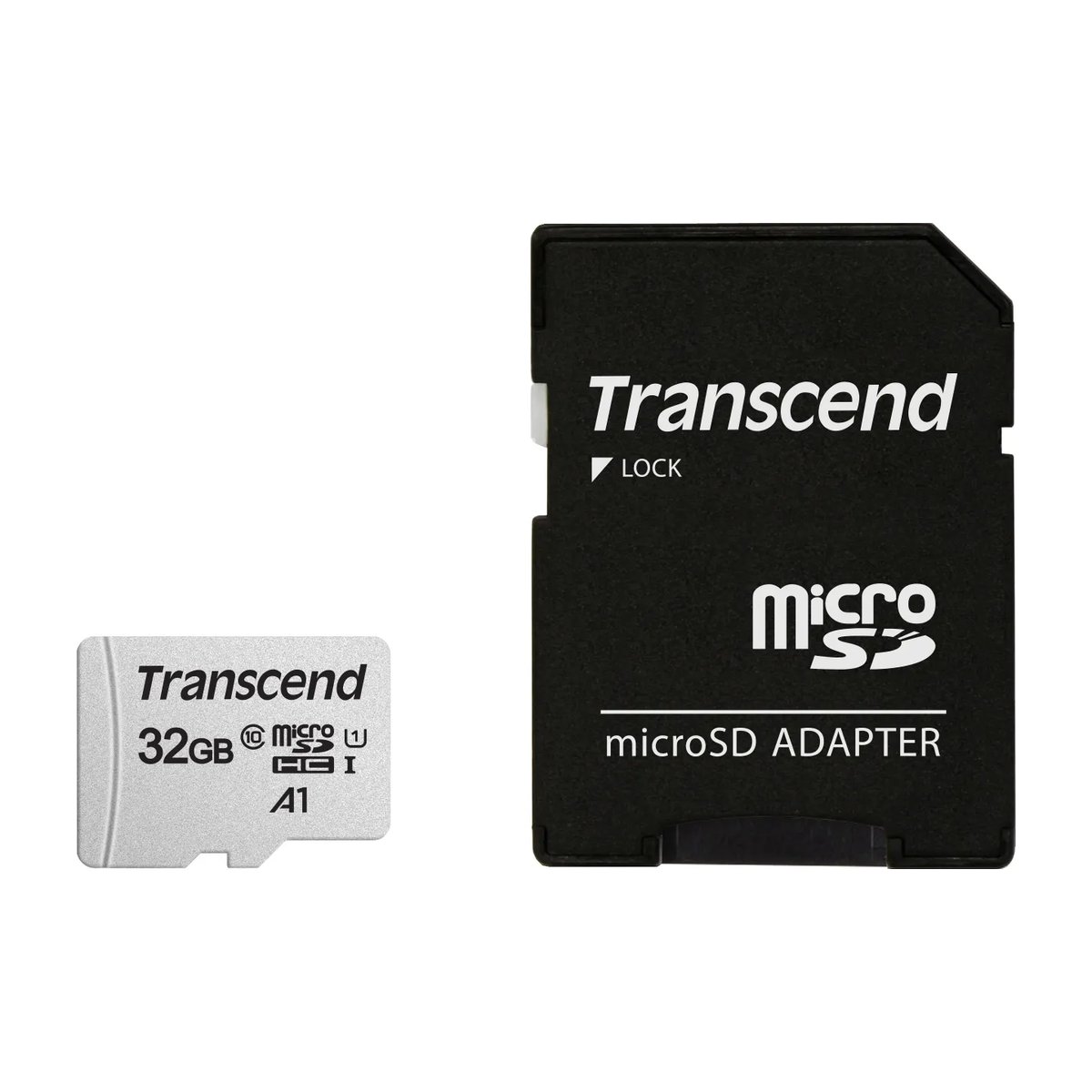 Transcend 300S 32GB Micro SD UHS-1 U1 CLASS10 – Read 95MB/S – Write 45MB/S With Adapter -TLC - Transcend | Buy Online in South Africa