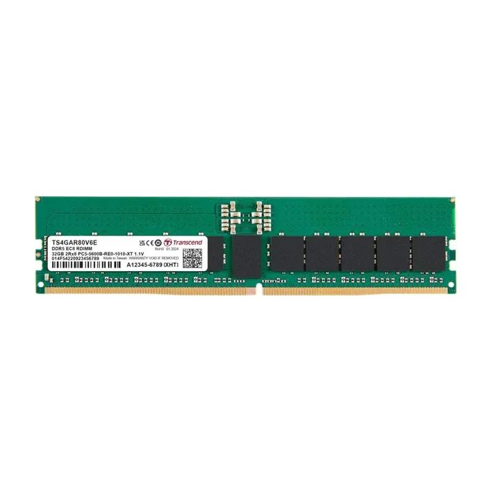 Transcend 32GB DDR5-5600 REG-DIMM 2Rx8 2Gx8 CL46 1.1V - Transcend | Buy Online in South Africa