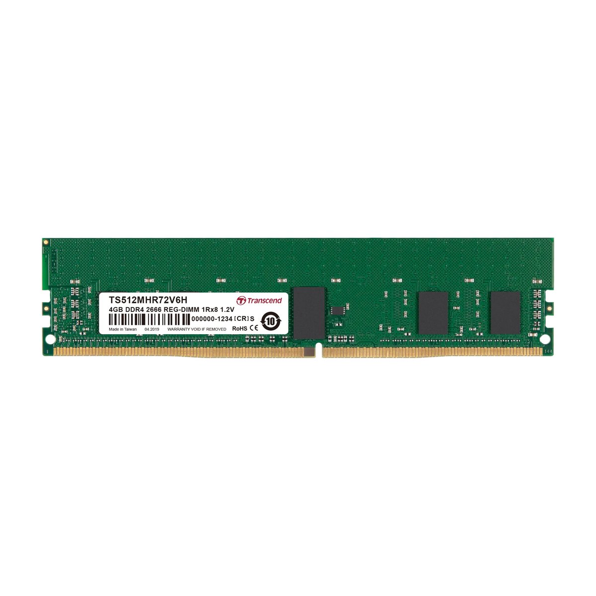 Transcend 4GB DDR4-2666 REG-DIMM CL19 1Rx8 512Mx8 - Transcend | Buy Online in South Africa
