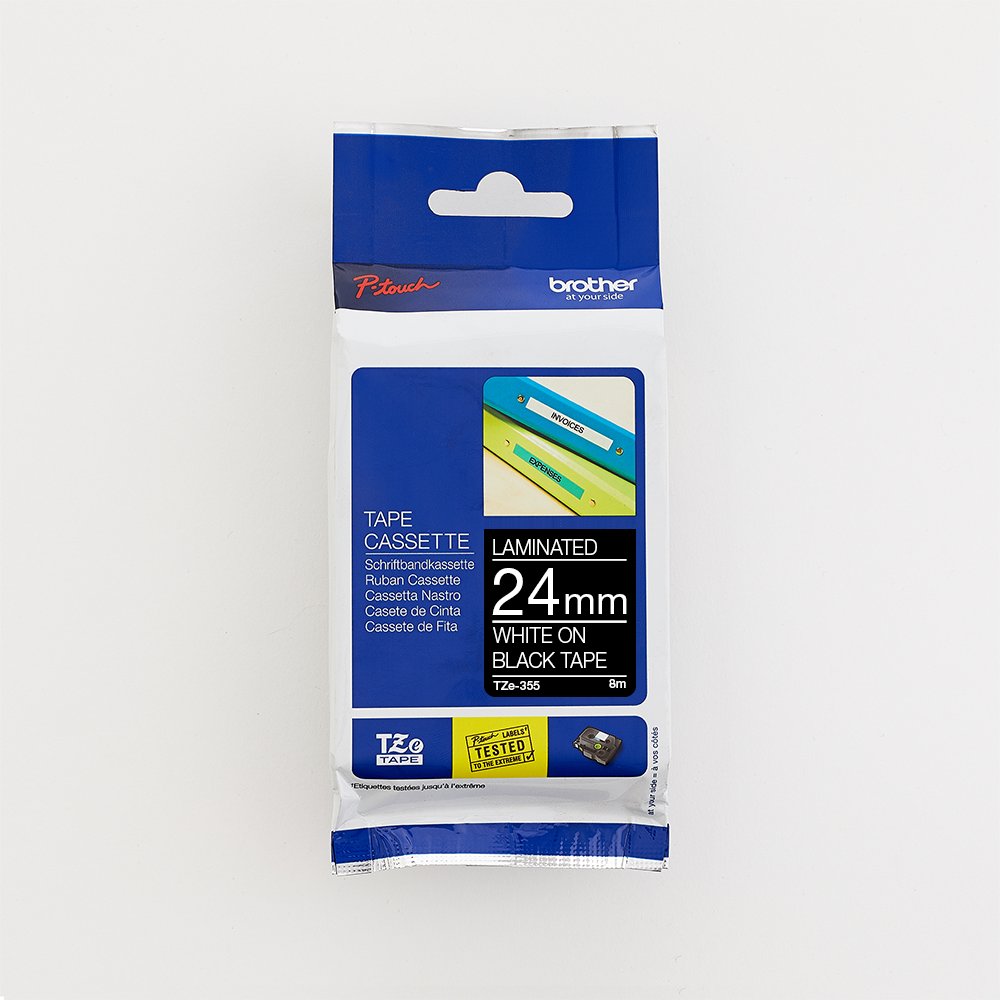 Brother 24MM White on Black Laminated tape - Brother | Buy Online in South Africa