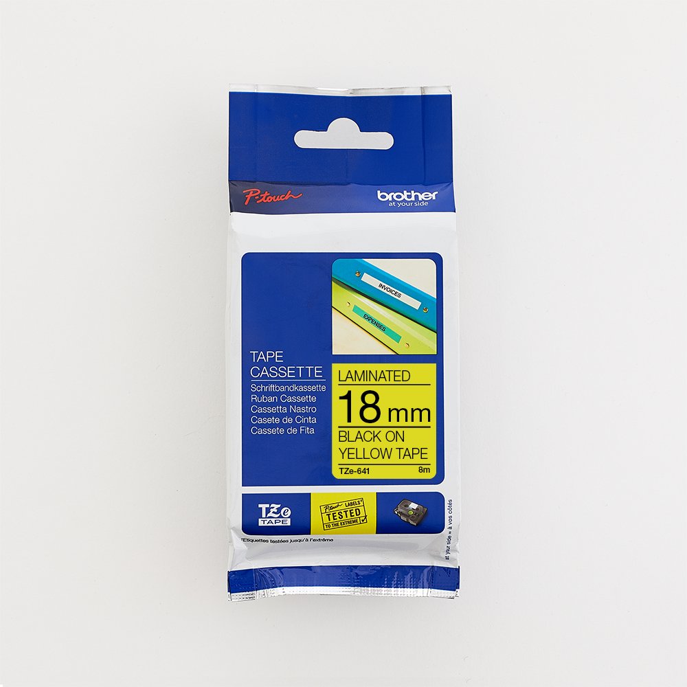 Brother 18MM Black on Yellow Laminated tape - Brother | Buy Online in South Africa