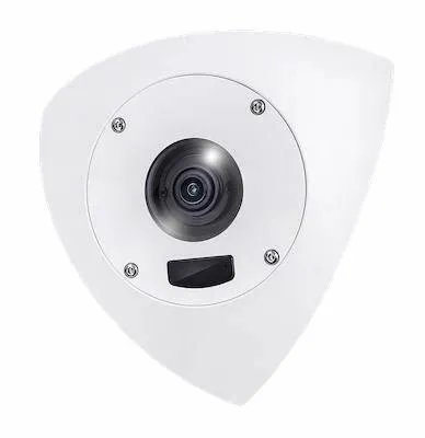 Indoor/Outdoor Corner 5MP Dome AI Camera, 10M IR, Mic, Anti-Ligature Design | Buy Online in South Africa