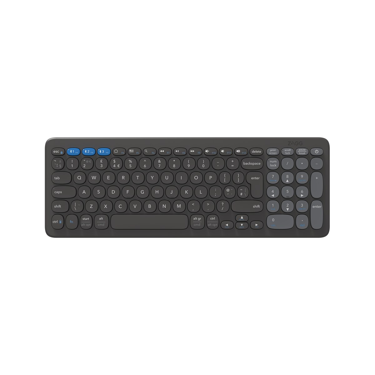 ZAGG Pro Keyboard Mid Size-Charcoal-UK 15'' | Buy Online in South Africa