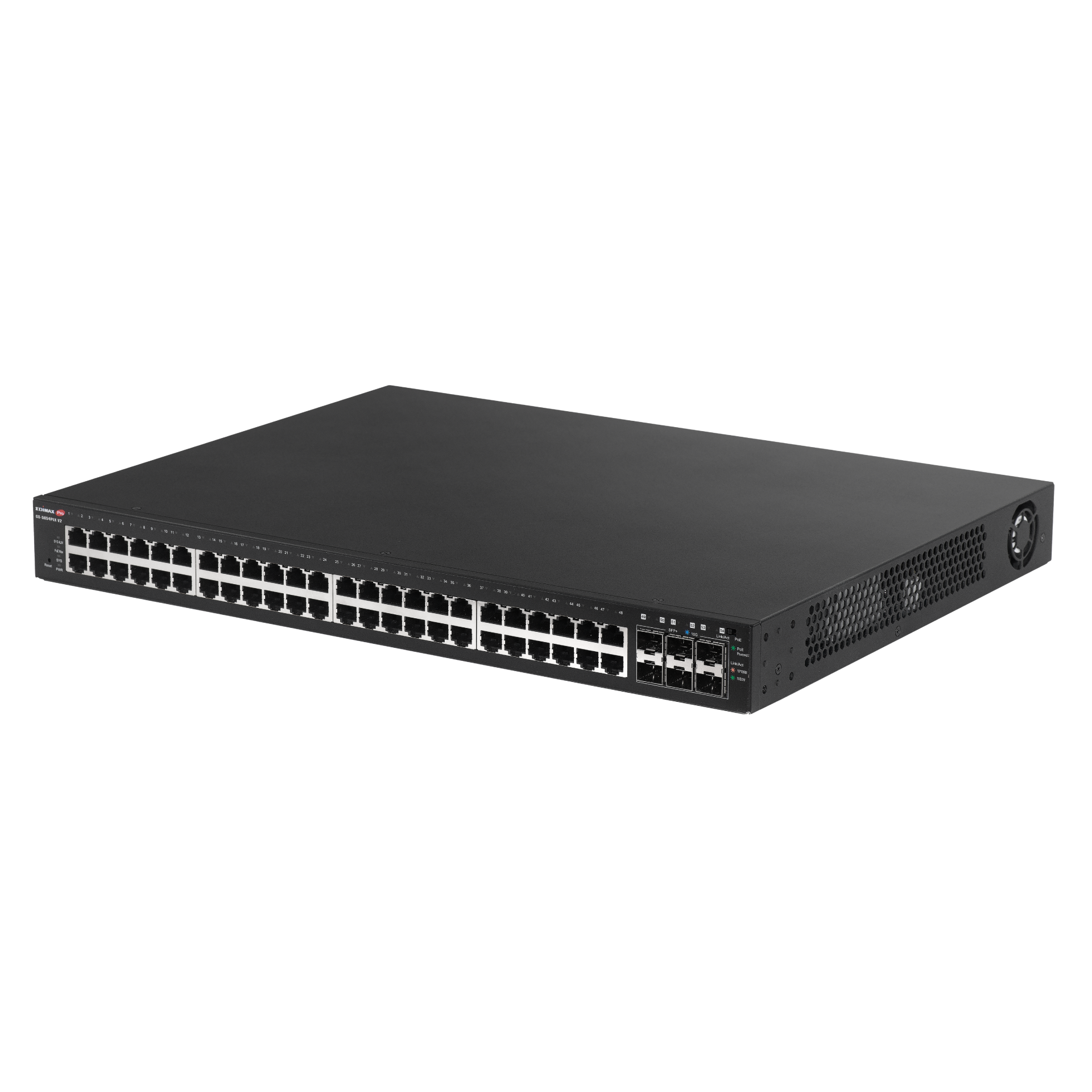 Edimax 54 Port, Web Smart, 48 Gigabit PoE+ Long Range Switch with 6 SFP+ Ports | Buy Online in South Africa
