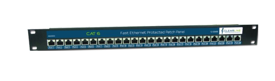 Clear Line 24 Port Gigabit Rackmount PoE Surge Arrestor CAT 6 Patch Panel | Buy Online in South Africa