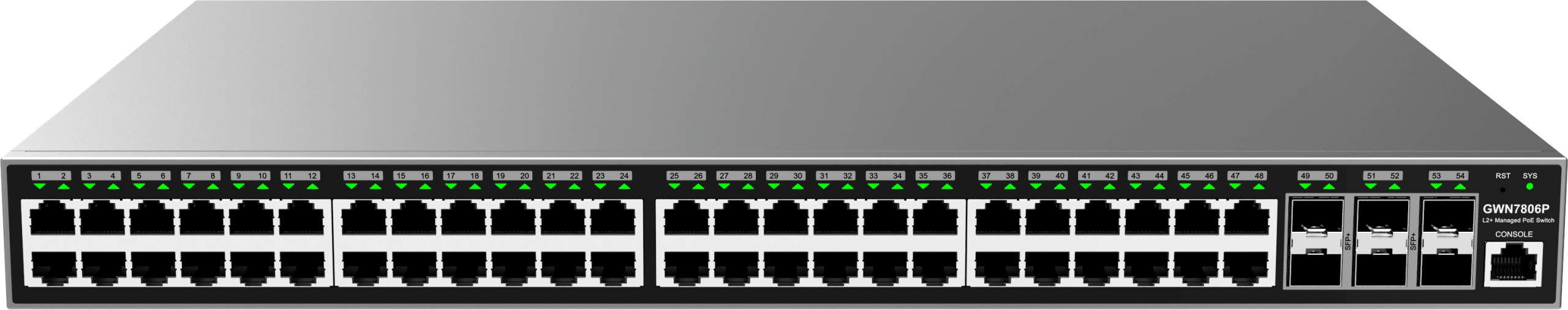 Grandstream Enterprise L2 48 port Managed GbE PoE+ Switch 400W (GWN7806P) | Buy Online in South Africa