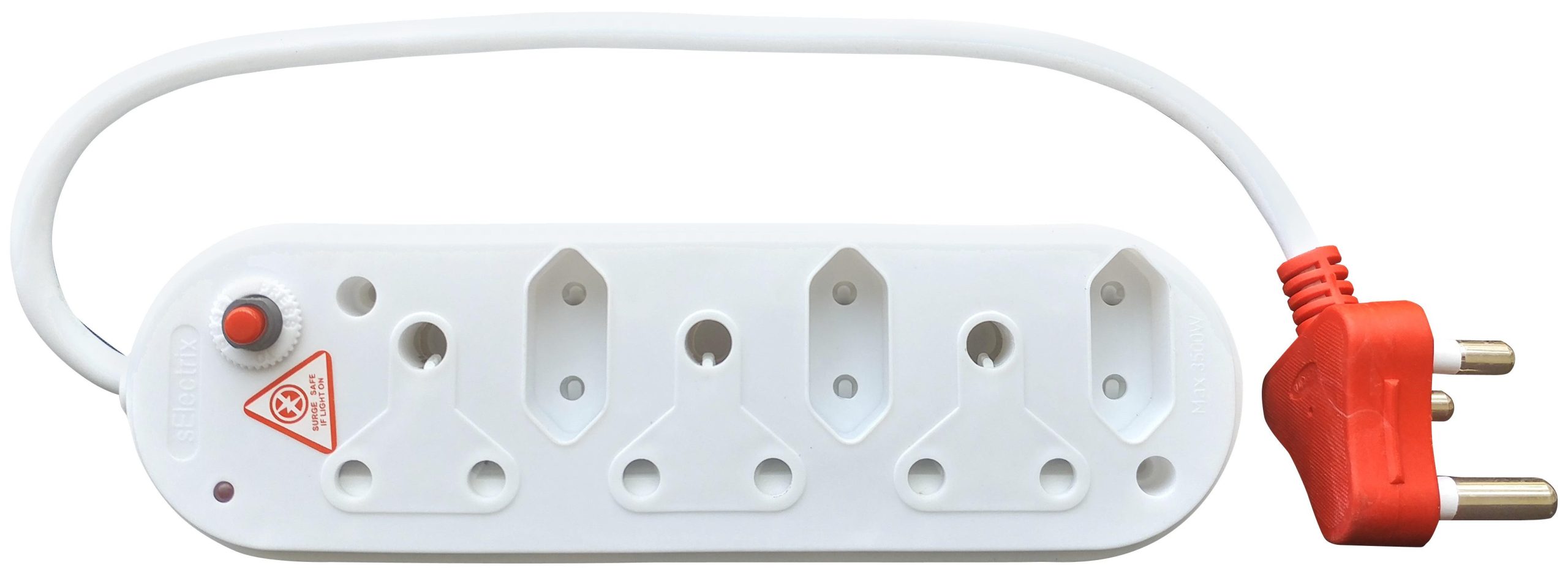 Acconet 6-Way Multiplug with 3x 16A SA and 3x 5A 2 Pin Sockets | Buy Online in South Africa