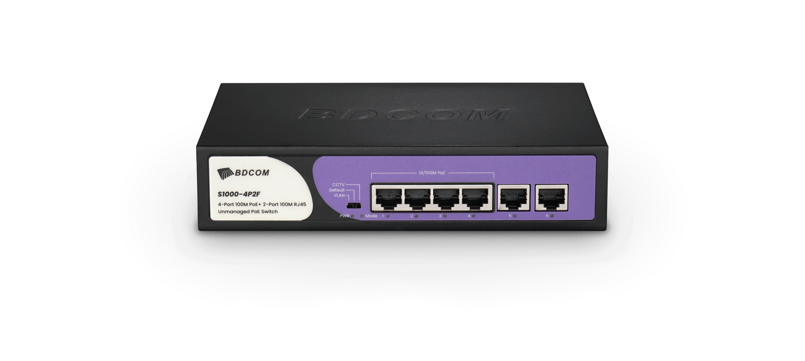 BDCOM 4-Port 100M Unmanaged PoE Switch (4-Port PoE + 2-Port 100M RJ45) 60W PoE Budget | Buy Online in South Africa
