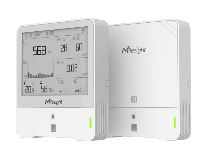Milesight Indoor Ambience Monitor - Temp, Humidity, PIR, Light, TVOC, CO2, Barometric, PM2.5/10 | Buy Online in South Africa