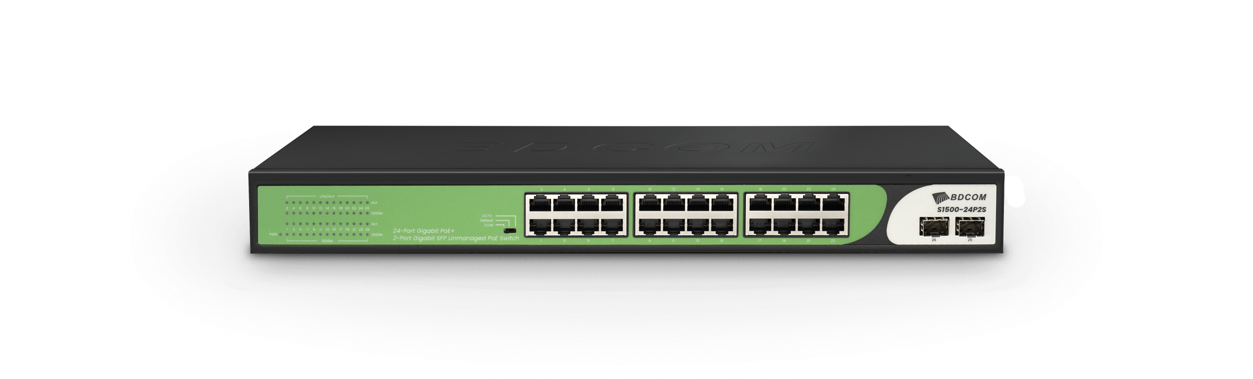 BDCOM 24-Port Gigabit PoE Switch (24-Port PoE + 2-Port Gigabit SFP) 280W PoE Budget | Buy Online in South Africa