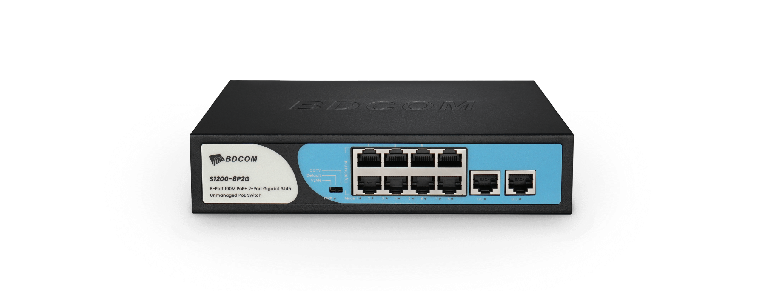 BDCOM 8-Port 100M PoE Switch (8-Port 100M PoE + 2-Port GE RJ45) 90W PoE Budget | Buy Online in South Africa