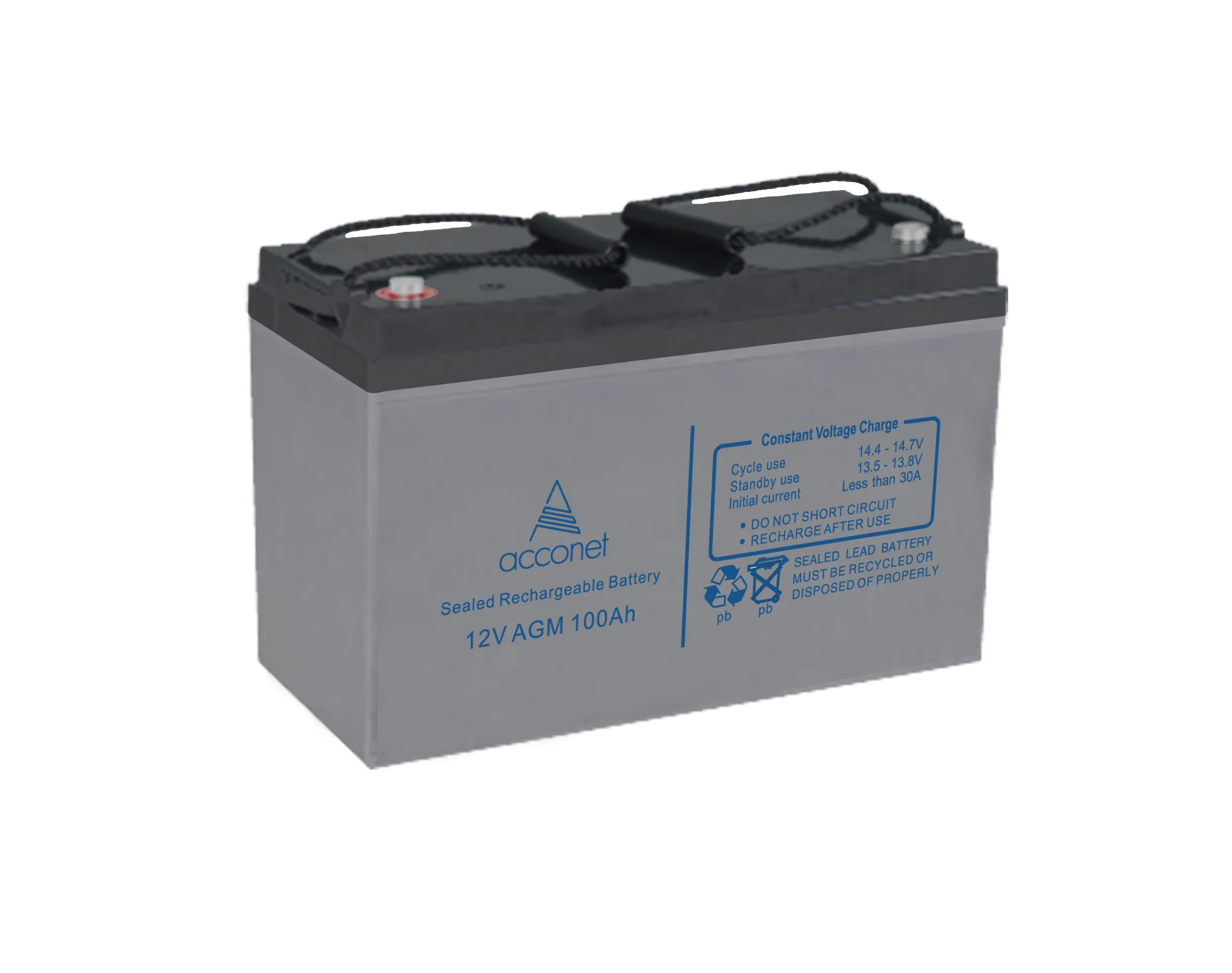 Acconet 12V AGM 100Ah Deep Cycle Battery | Buy Online in South Africa