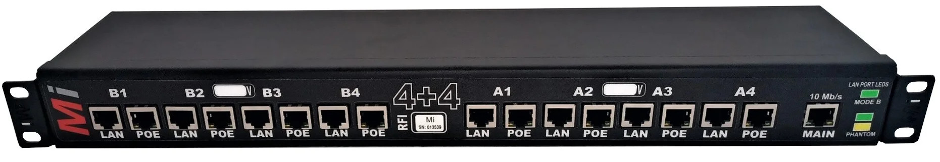 Micro Instruments - 8 Channel Gigabit POE Injector with a remote management Ethernet Port | Buy Online in South Africa