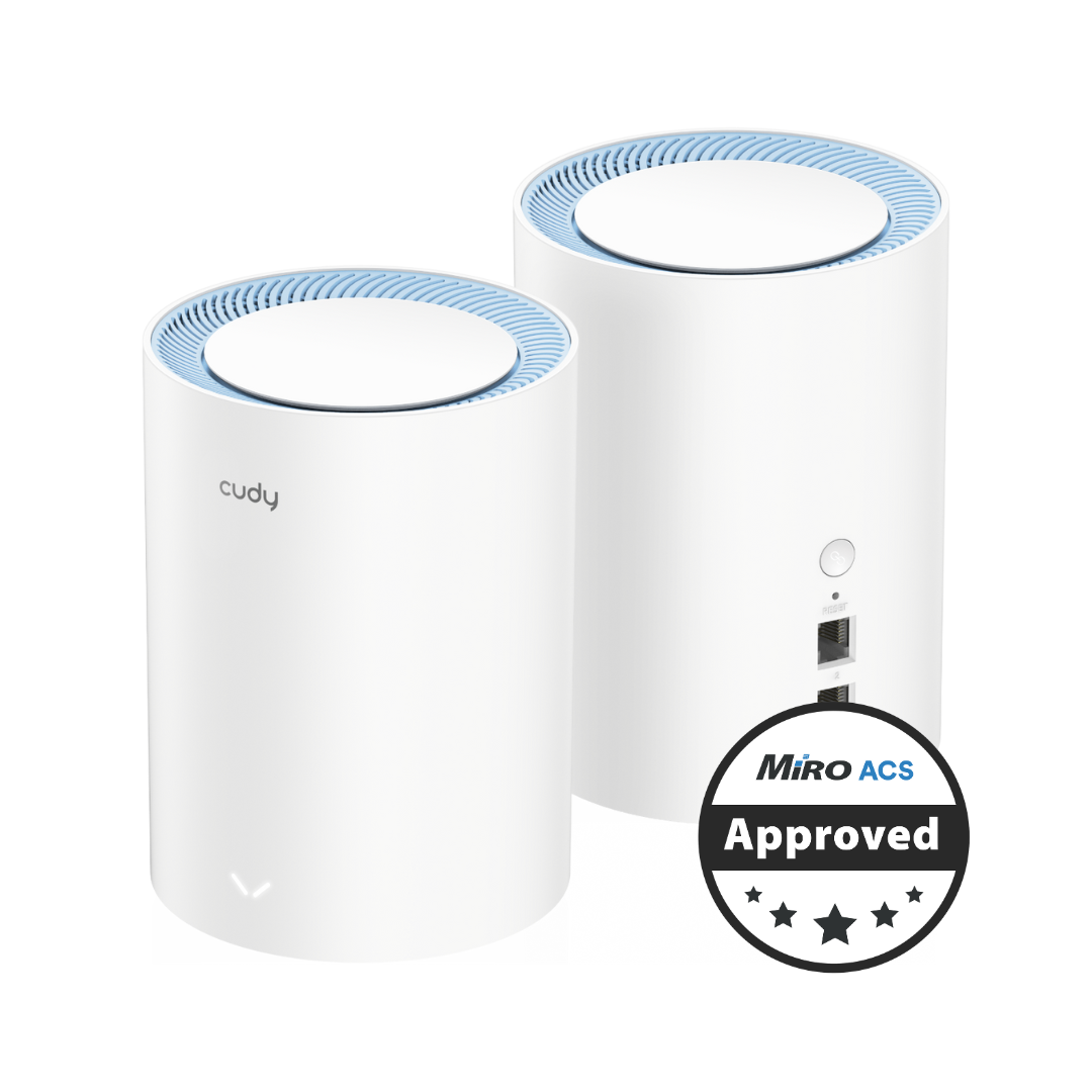 Cudy Dual Band 1200Mbps WiFi 5 Fast Ethernet Mesh 2 Pack | M1200 (2-Pack) | Buy Online in South Africa
