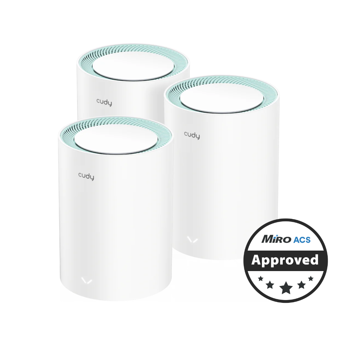 Cudy Dual Band 1200Mbps WiFi 5 Gigabit Mesh 3 Pack, M1300 (3-Pack) | Buy Online in South Africa