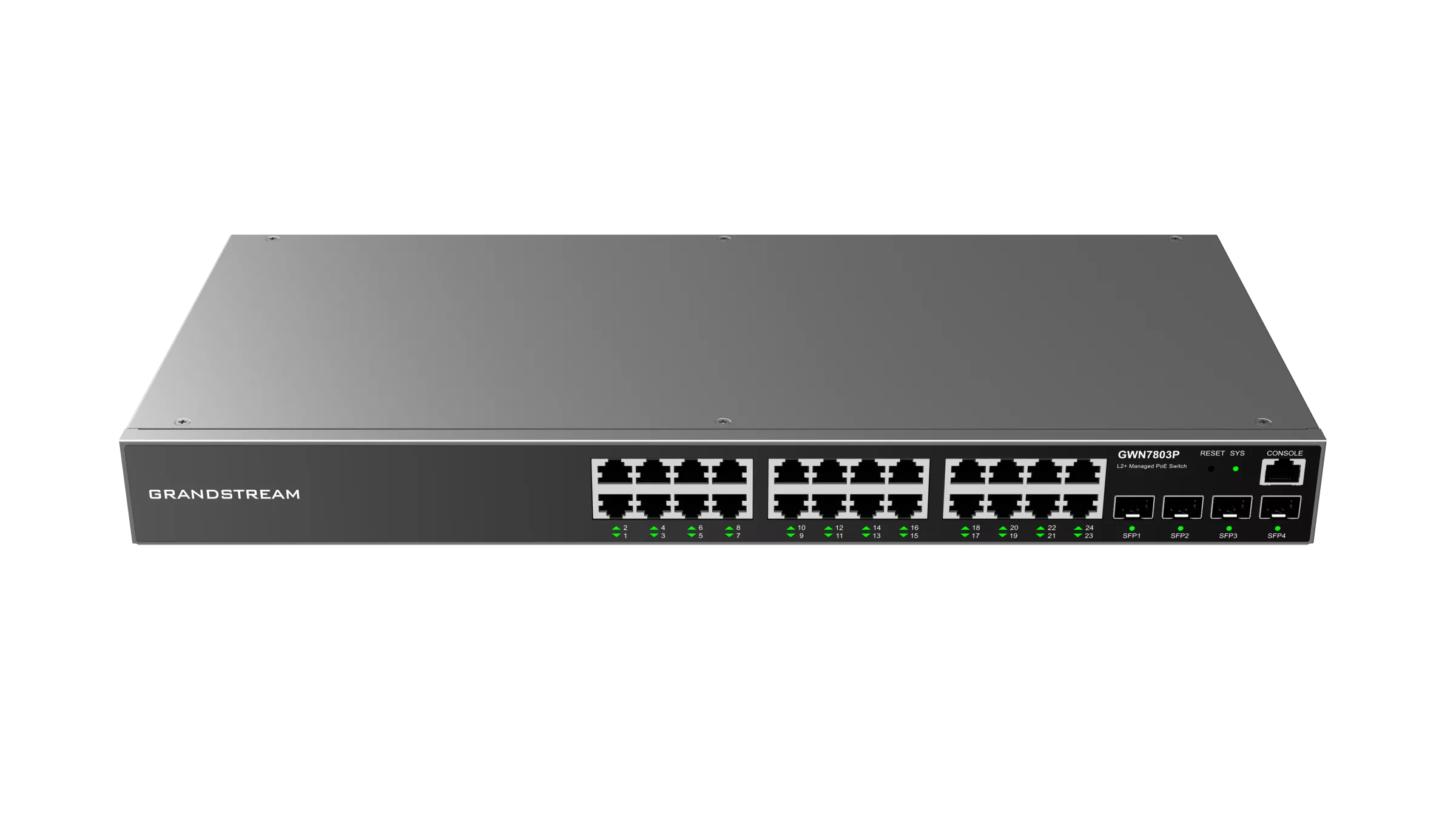 Grandstream Enterprise L2 24 port Managed GbE PoE+ Switch 370W (GWN7803P) | Buy Online in South Africa
