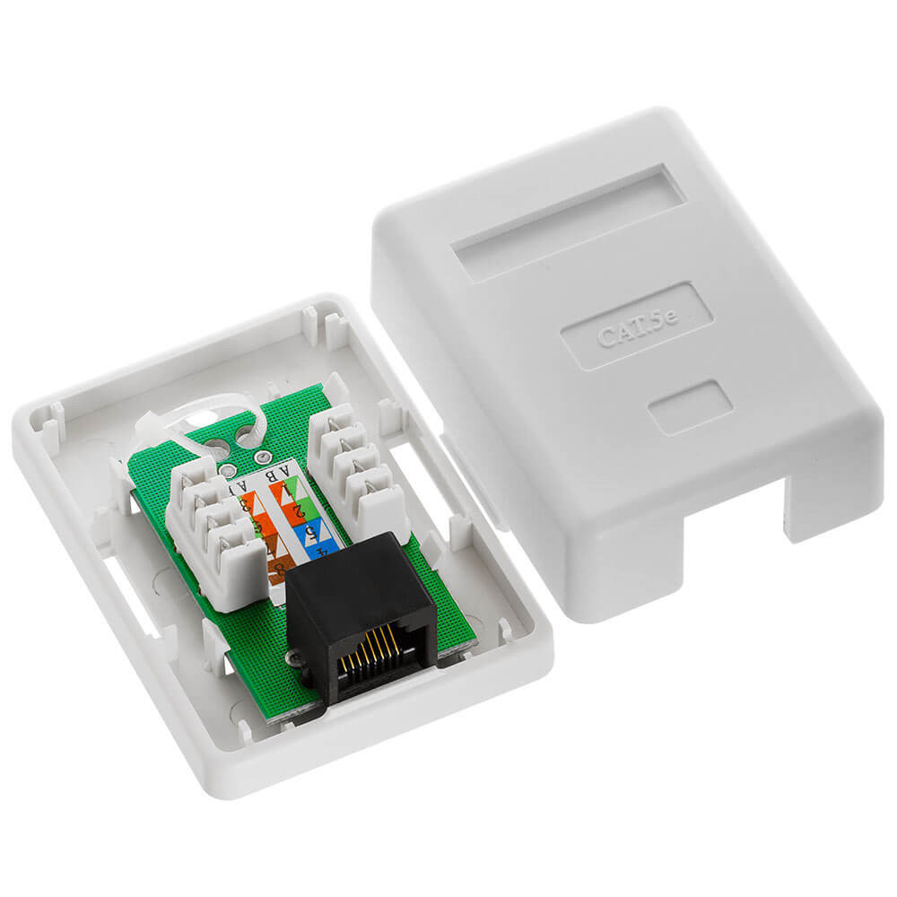 Acconet CAT5e Single RJ45 Wall Box | Buy Online in South Africa