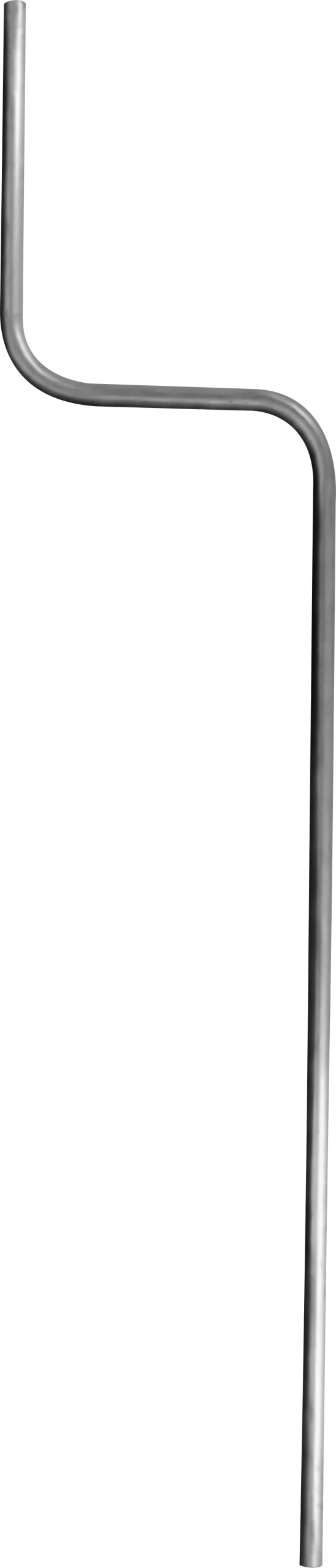 38mm Aluminium Cranked Pole - 3m - 1.22mm Sidewall | Buy Online in South Africa
