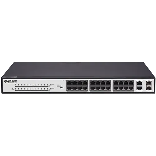 BDCOM 24-Port 10/100 370W POE switch, 24 POE ports, 2 x 1000Mbps Combo ports | Buy Online in South Africa