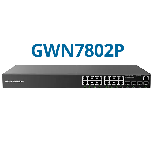 Grandstream Enterprise L2++ 16 port Managed GbE PoE Switch 250W (GWN7802P-PRO) | Buy Online in South Africa