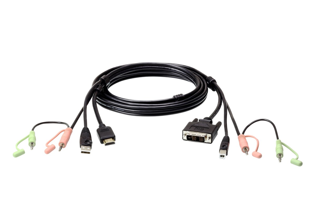 ATEN 1.8m USB HDMI to DVI-D KVM cable with Audio - Aten | Buy Online in South Africa