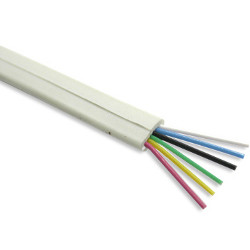 2 Pair Ivory Flat Modular Cable for RJ11 Connectors, 4 Wire | Buy Online in South Africa