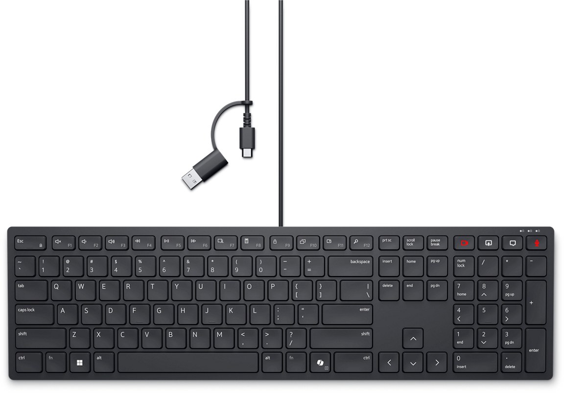 Dell KB525C QWERTY US International USB Wired Collaboration Keyboard - Dell | Buy Online in South Africa
