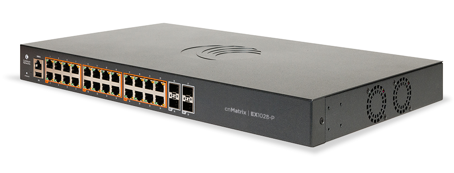 Cambium cnMatrix Enterprise 24 port with 4 SFP uplink PoE+ Switch (CNM-EX1028-P) | Buy Online in South Africa