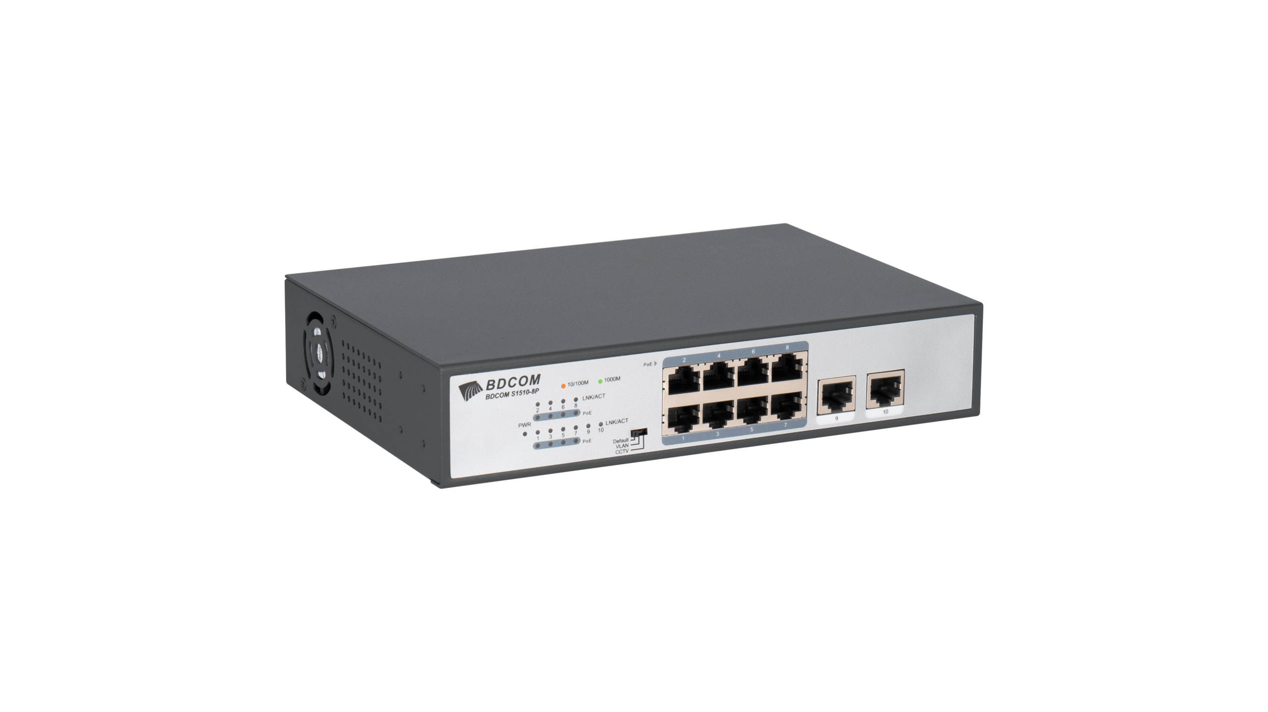 BDCOM Unmanaged 8-port Gigabit 120W POE switch, 8 POE ports, 2 GE TX ports | Buy Online in South Africa