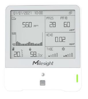 Milesight Indoor Ambience Monitor - Temp, Humidity, PIR, Light, TVOC, CO2, HCHO, Barometric, PM* | Buy Online in South Africa