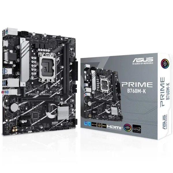ASUS Motherboard/mATX/LGA1700/2xDDR5/M.2/4xSATA/1xPCIe4*16/2xPCIe4*1/1xHDMI/1xVGA/PS2/6xUSB - Asus | Buy Online in South Africa