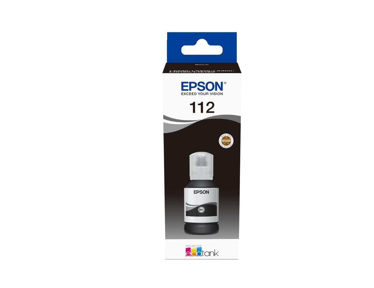 Epson 112 EcoTank Pigment Black ink bottle (127 ml) 7500 pages @ 5% coverage - Epson | Buy Online in South Africa