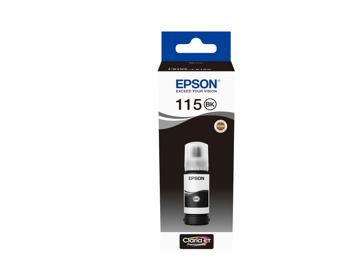 Epson 115 EcoTank Pigment Black ink bottle (70 ml). 6200 pages @ 5% coverage - Epson | Buy Online in South Africa