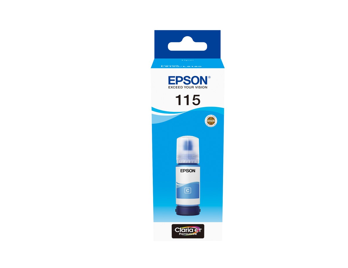 Epson 115 EcoTank Cyan ink bottle (70 ml) 6200 pages @ 5% coverage - Epson | Buy Online in South Africa