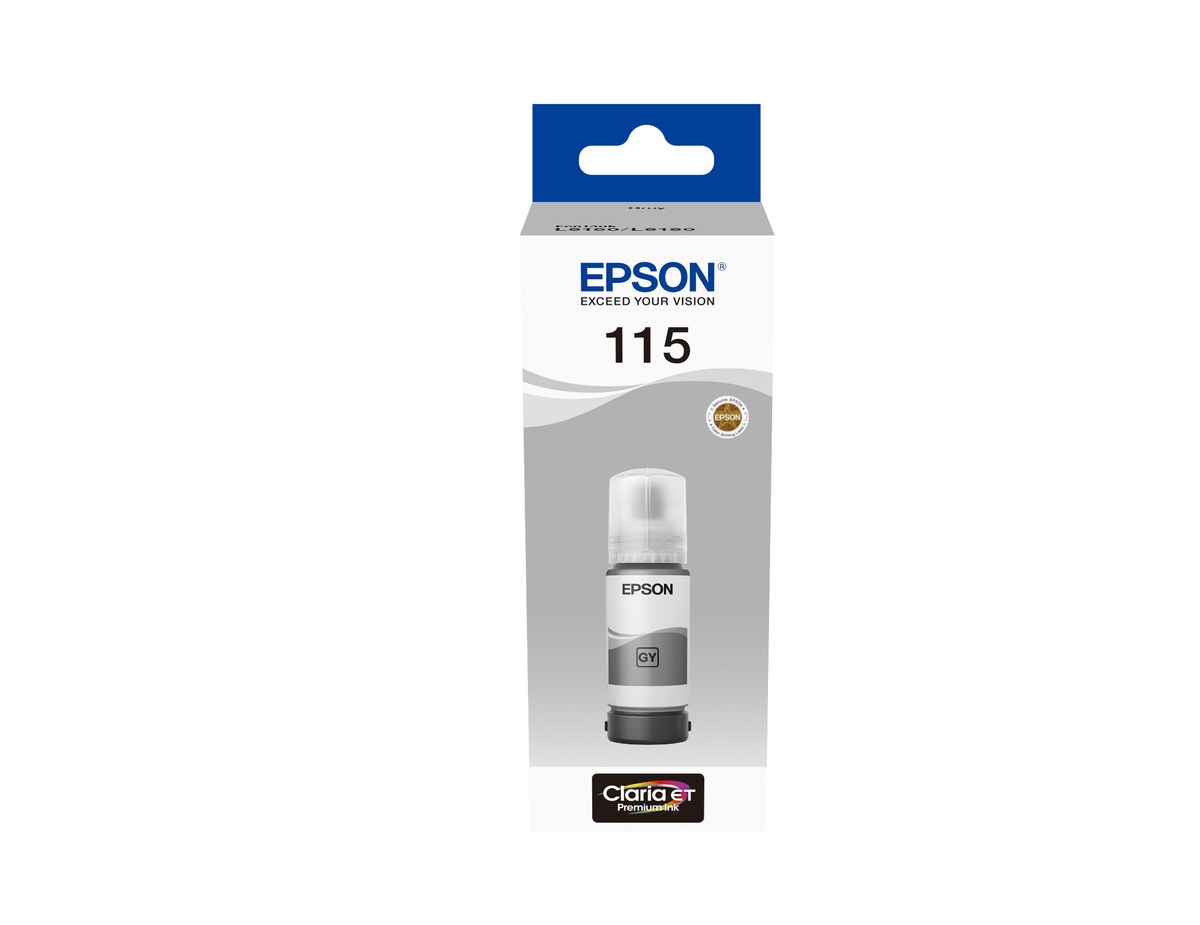 Epson 115 EcoTank Grey ink bottle (70 ml) 6200 pages @ 5% coverage - Epson | Buy Online in South Africa