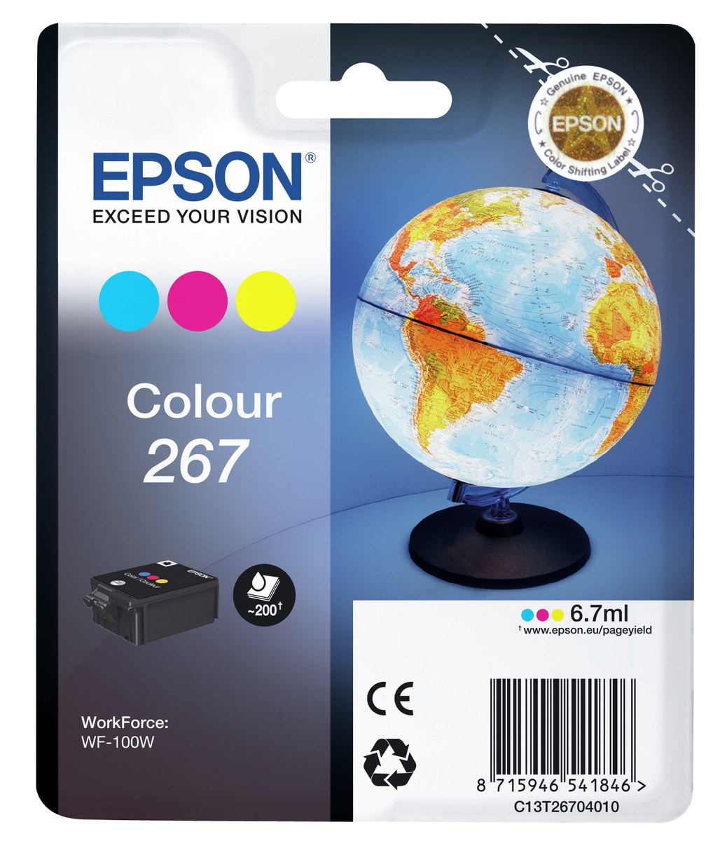 Epson 267 Globe Single Colour Ink - WF-100W - Epson | Buy Online in South Africa