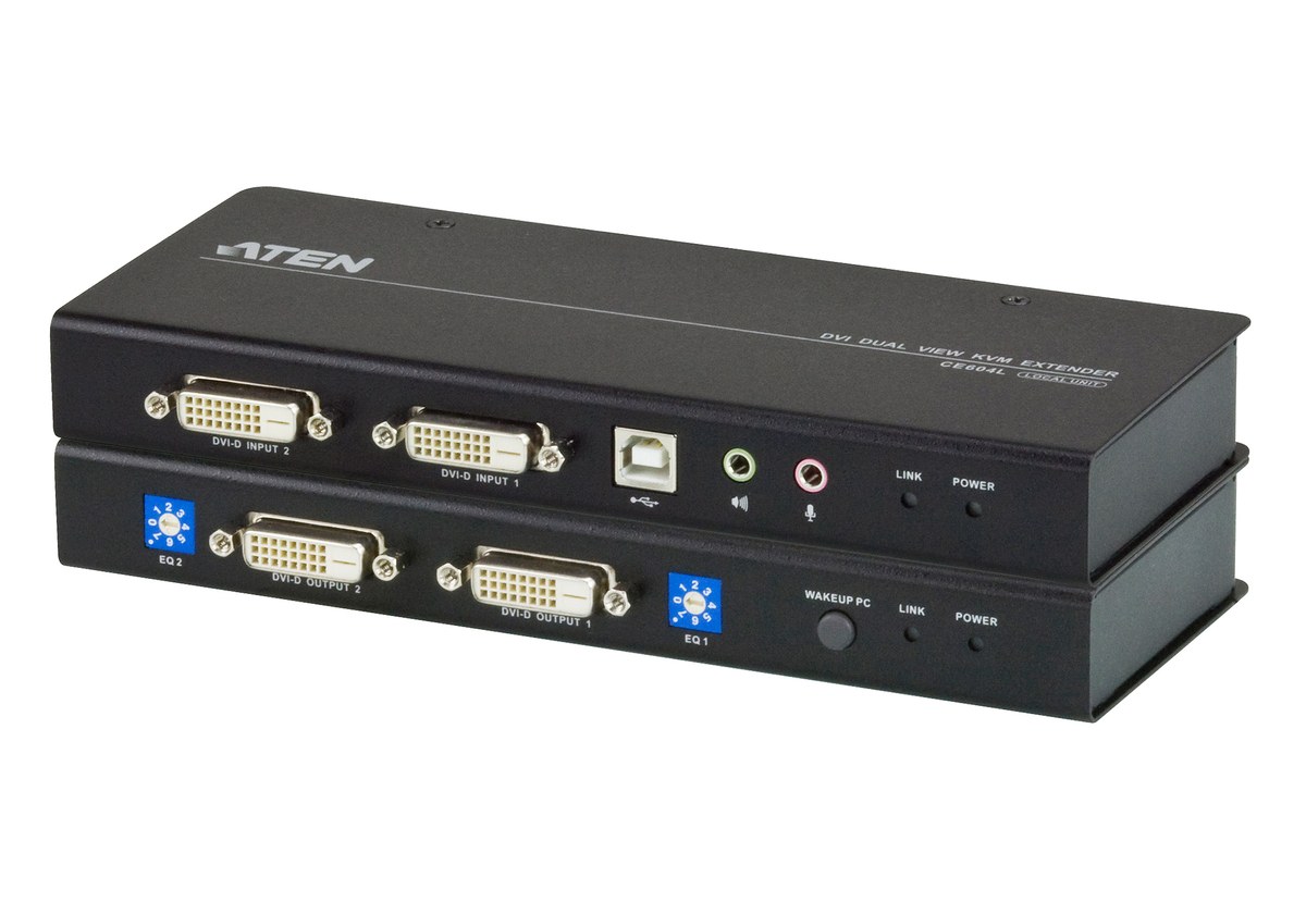 ATEN USB DVI Dual View KVM Extender / Cat 5 KVM Extender/W/(US/EU/UK/OUT) ADP | Buy Online in South Africa