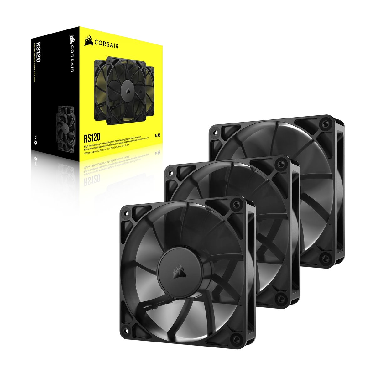 Corsair RS120 120mm PWM Fans Triple Pack - Corsair | Buy Online in South Africa