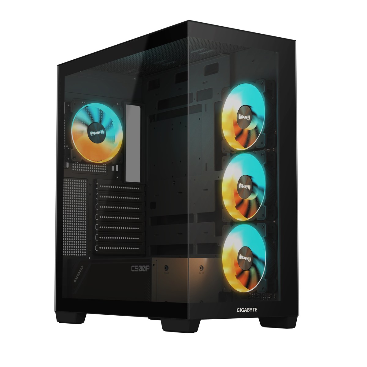 Gigabyte C500 Panoramic Stealth ATX Chassis; 1x 3.5'' | 2x 2.5'' Drive Bays; 360mm Radiator compatible; 4x 120 | Buy Online in South Africa