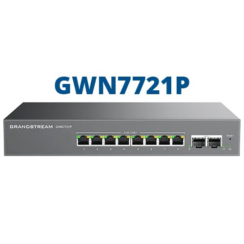 Grandstream Enterprise 8 port Lite Cloud Managed 2.5GbE PoE Switch (GWN7721P) | Buy Online in South Africa