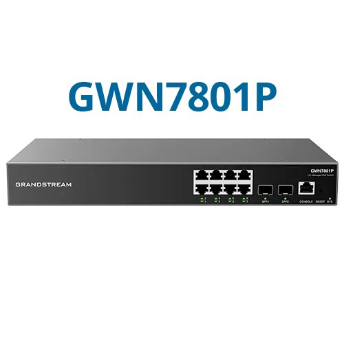 Grandstream Enterprise L2++ 8 port Managed GbE PoE Switch 120W (GWN7801P-PRO) | Buy Online in South Africa