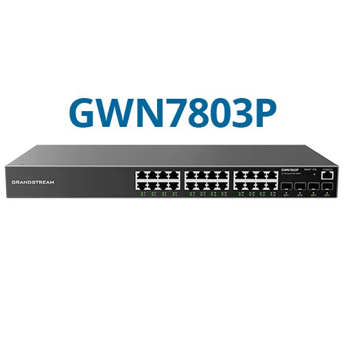 Grandstream Enterprise L2++ 24 port Managed GbE PoE Switch 400W (GWN7803PH-PRO) | Buy Online in South Africa