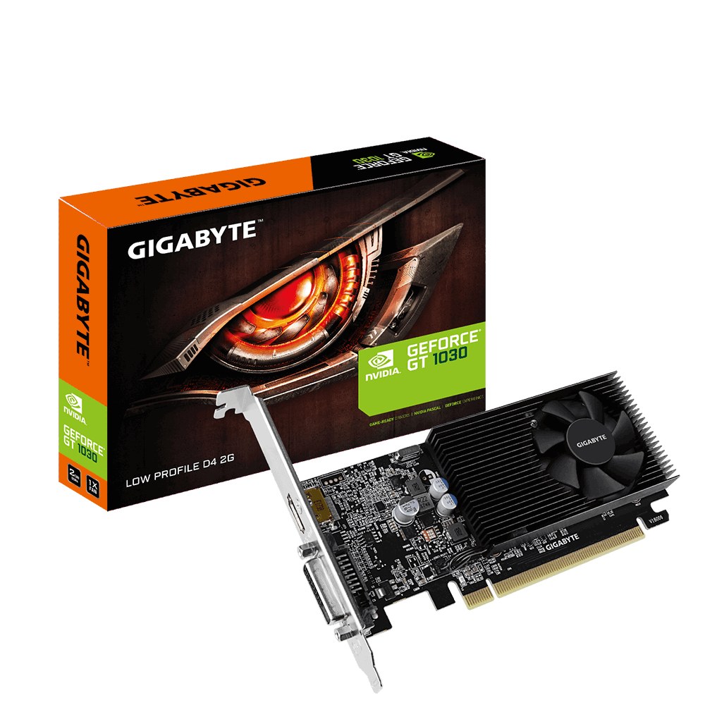 GIGABYTE nVidia GeForce GT 1030 - 2GB GDDR4; 64-Bit Memory Bus; PCI Express 2.0; 1x Dual-Link DVI-D; 1x HDMI;  | Buy Online in South Africa