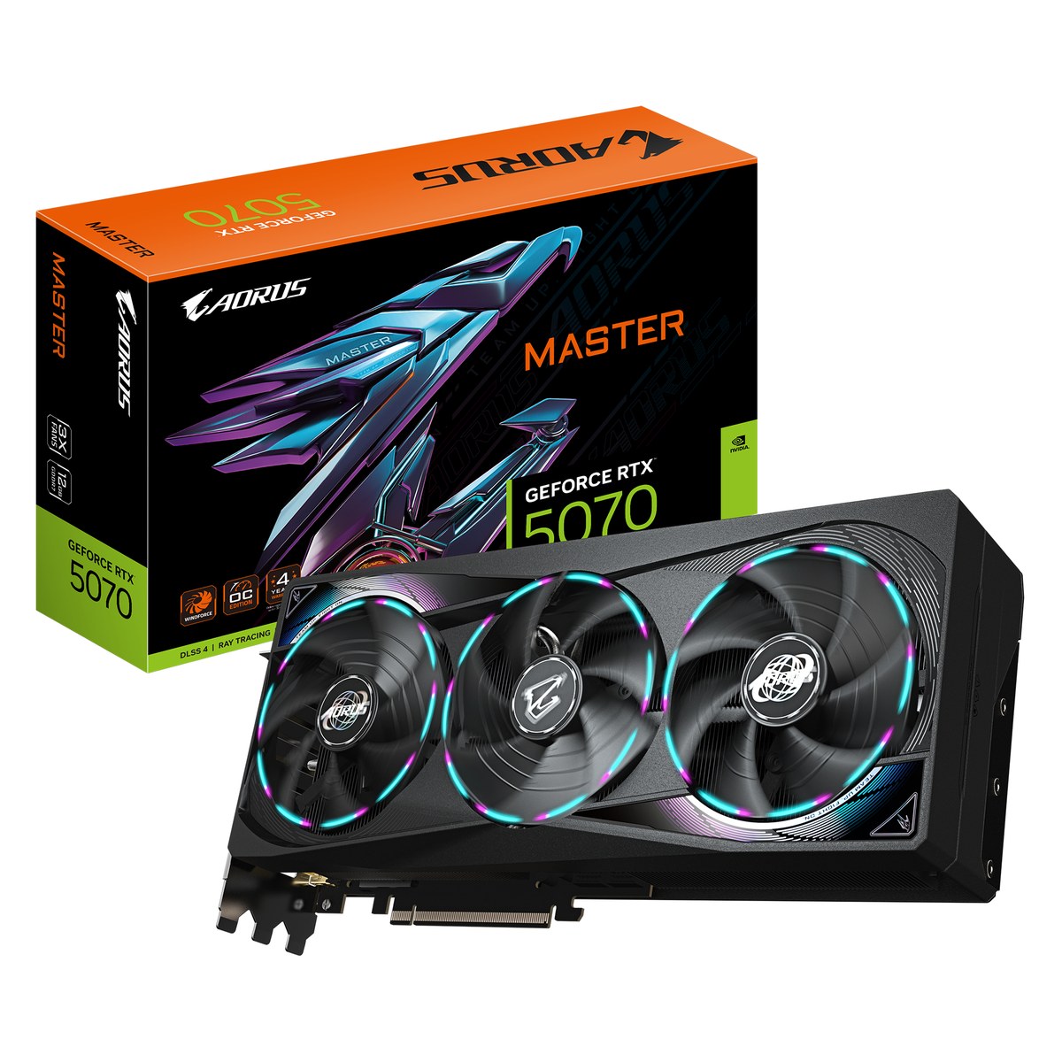 GIGABYTE nVidia GeForce RTX™ 5070 AORUS MASTER - 12GB GDDR7 HDMIx1/DPx3 - Gigabyte | Buy Online in South Africa
