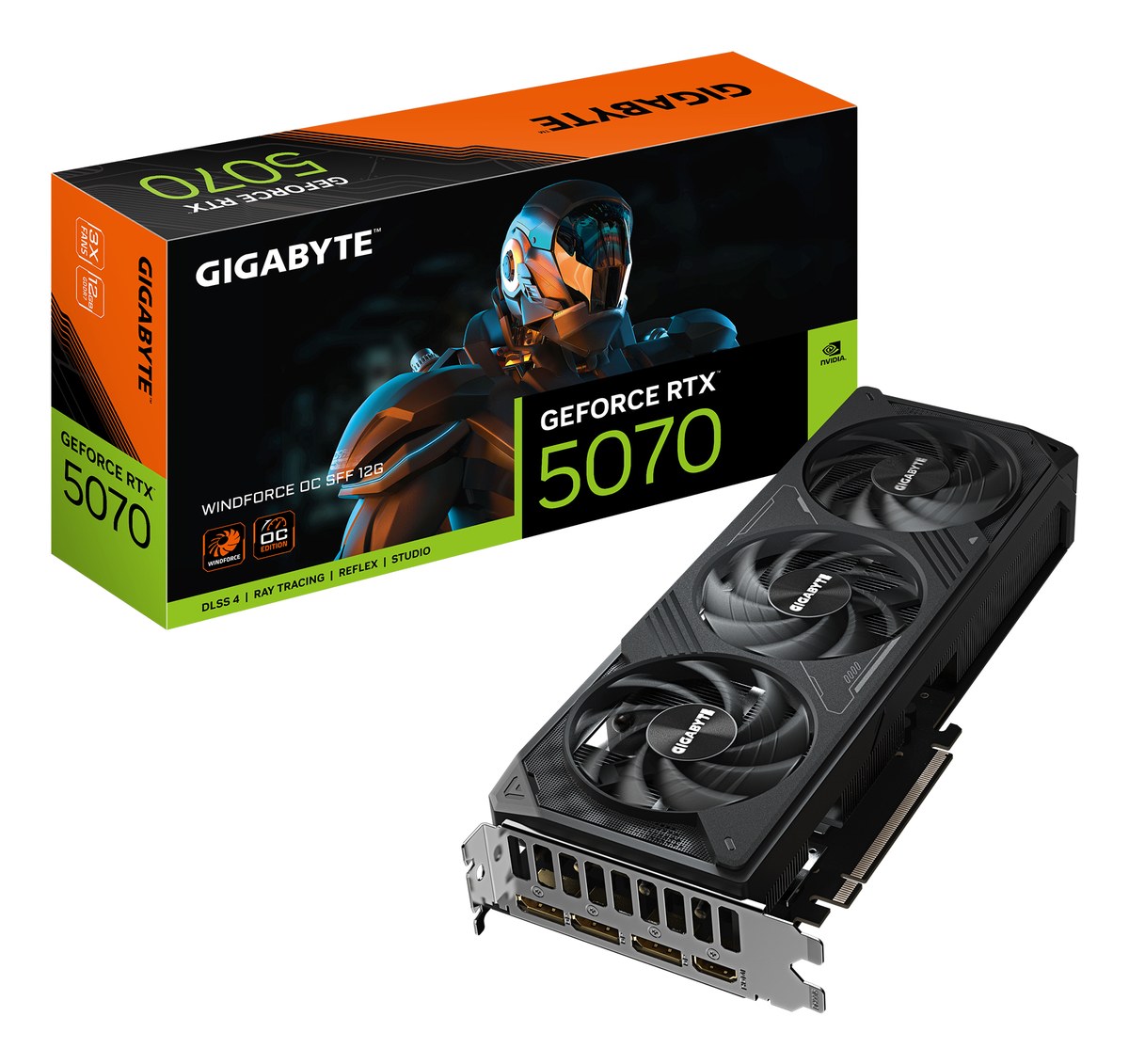 GIGABYTE nVidia GeForce RTX™ 5070 WINDFORCE OC SFF - 12GB GDDR7 HDMIx1/DPx3 - Gigabyte | Buy Online in South Africa