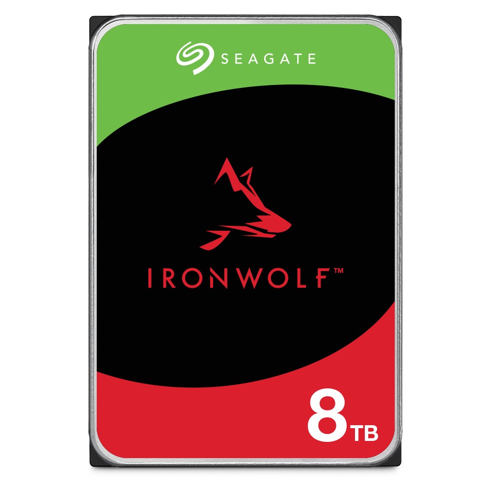 Seagate Ironwolf 8TB 3.5'' HDD NAS Drives; SATA 6GB/s Interface; 1-8 Bays Supported; MUT: 180TB/Year; RV: Yes; | Buy Online in South Africa