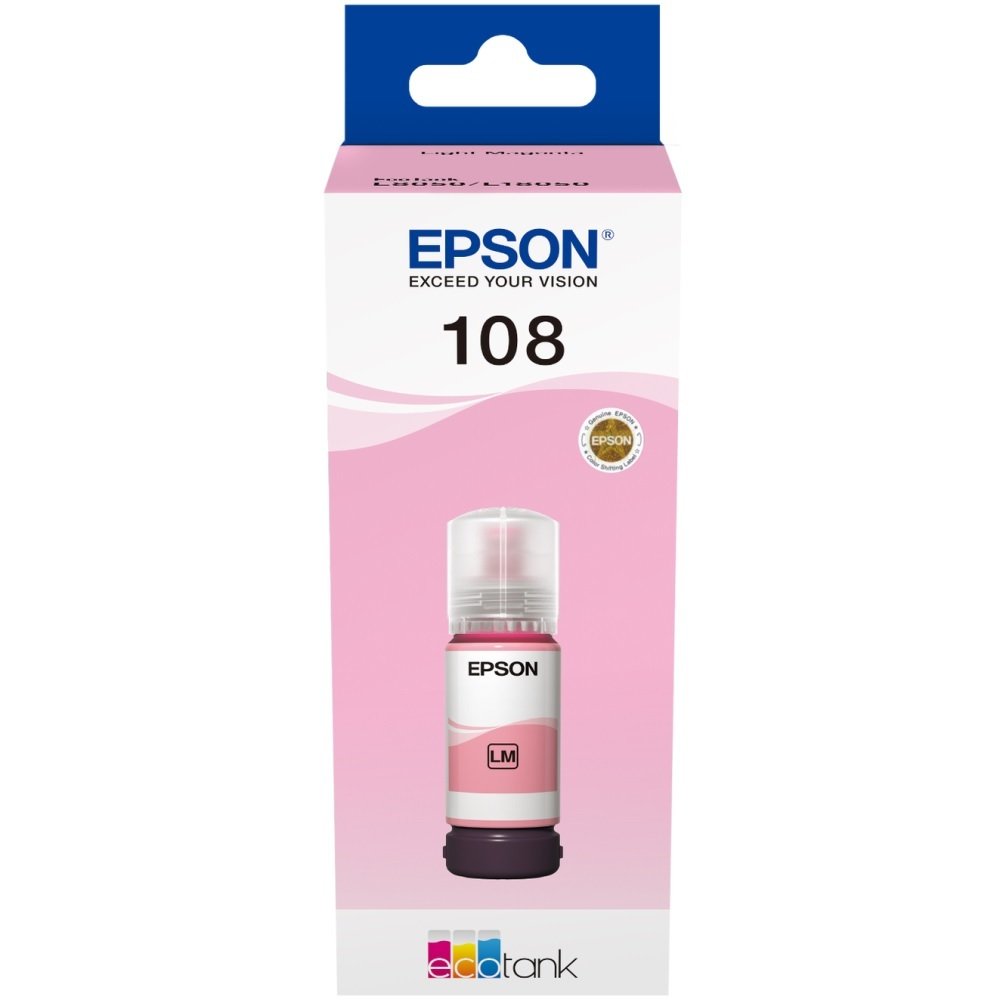 Epson 108 Ink Bottle Light Magenta 70ml for L8050 / L18050 - Epson | Buy Online in South Africa