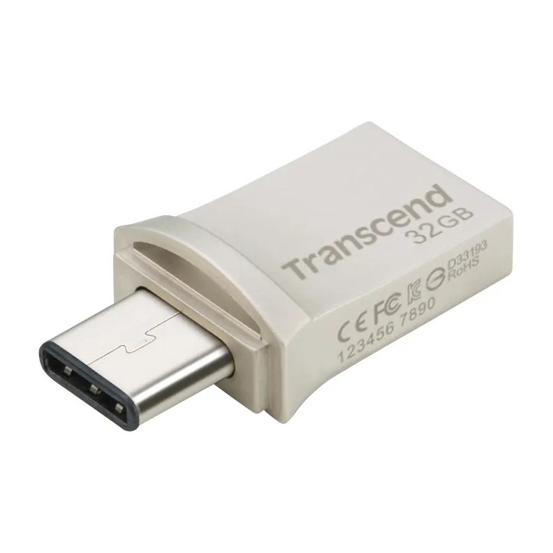 Transcend 128GB Jetflash 890 USB-C & USB 3.1 Otg Flash Drive - Silver - Transcend | Buy Online in South Africa